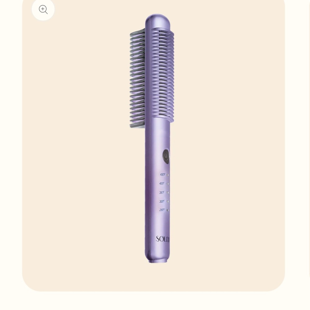 Purple Hair Straightening Brush